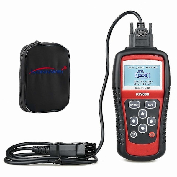 OBD2 KW808 Bil OBDII EOBD Motor Tjek Live Data Kode Læser Diagnostisk Scanner - Perfekt