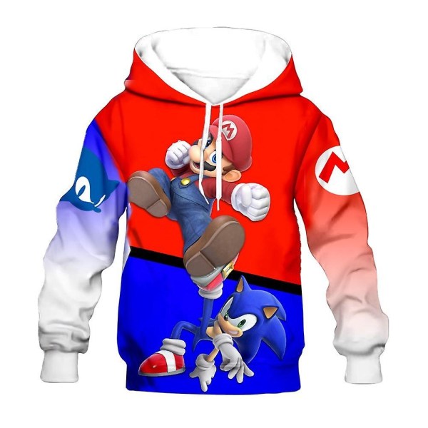 Sonic Game Sweater 3d Anime Cosplay Kids Sweater-a - Perfet M