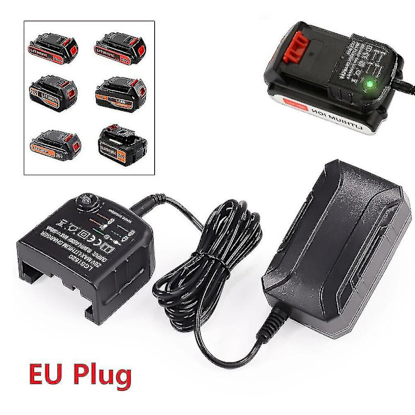 10.8v 14.4v 20v för Black&decker litiumbatteriladdare ersättning elektrisk borr skruvdragare strömförsörjning lämplig för batteri Europeisk - Perfet