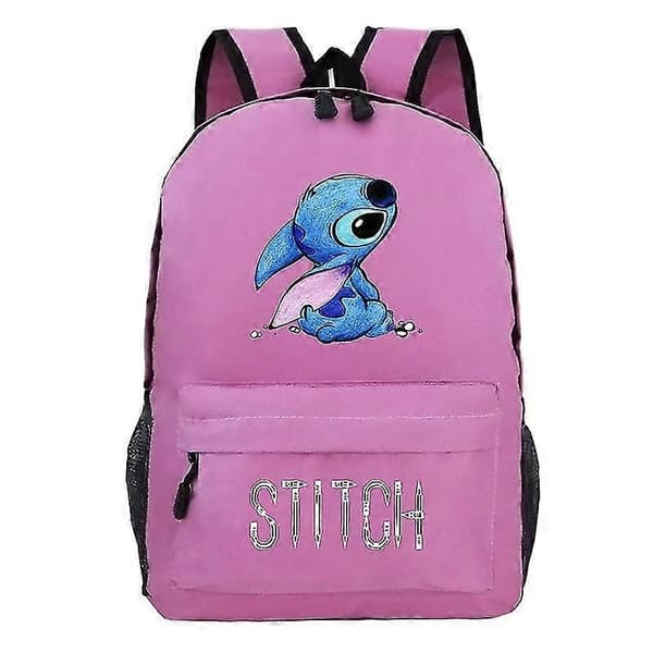 Lilo og Stitch Stitch Rygsæk Skoletaske - Perfekt pink