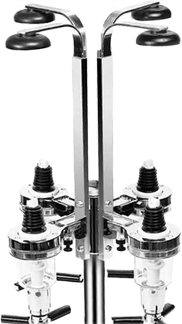 4 Flaskor Roterande Dispenser Barställ Roterbar Dryckesdispenser Cocktail Shaker-Perfekt