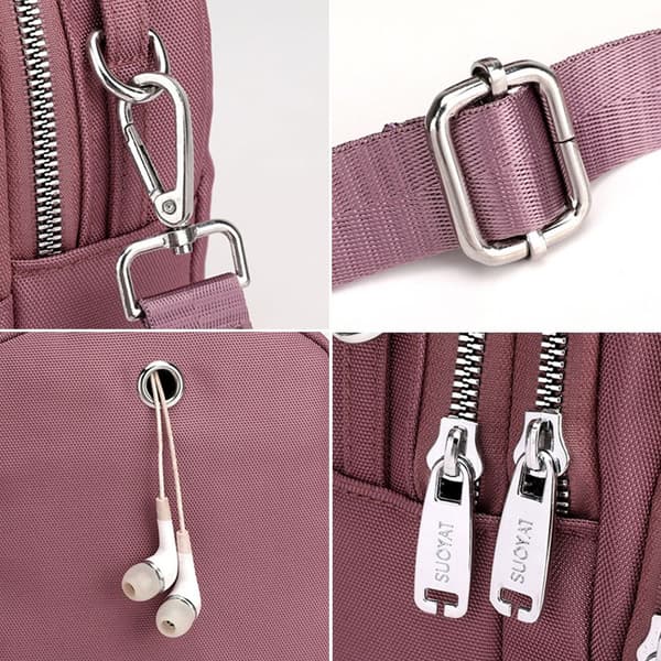 Dame Mini Skuldertaske Håndtasker Messenger Taske color:black