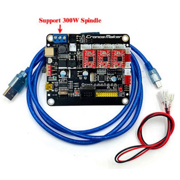 CNC Display Controller GRBL0.9 1.1 USB-port Gravyrmaskin 3-axlig Kontrollkort En Knapp Offline-Perfet