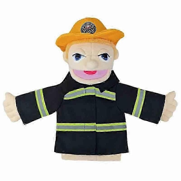 Blødt Plyslegetøj Hånddukke Sjove Dukker Legetøj Professionel Karakter Hånddukke - Perfekt fireman