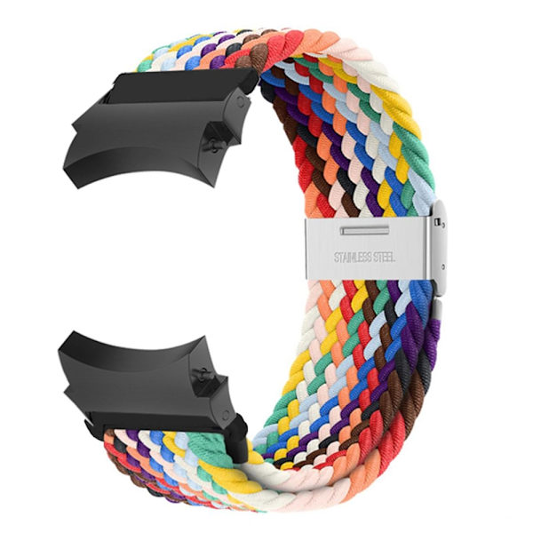 20mm band för Samsung Galaxy Watch 4/5/6/ pro/klassisk 45mm 44mm 40mm 43mm 47mm Inga luckor nylon correa Galaxy watch 6 armband- Perfet Black Unity