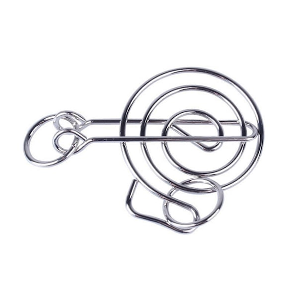 3D Puzzle Interlink Ringe Låst Op Spænde Labyrint Legetøj Dekomprimerende Rustfrit Metal Ringe Fidgets Hjernevrider til Studerende-Perfekt snail ring