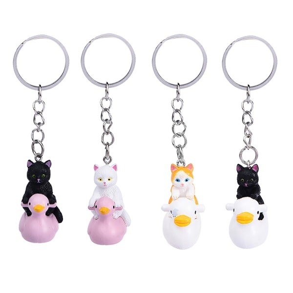 Creative Cartoon Cat Duck Keychain e Animal Key Holder Girls Ba - Perfet A3