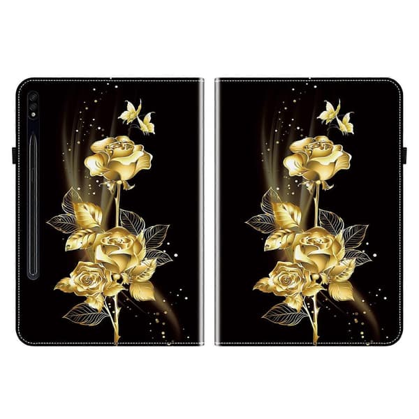 Kristalltextur Målat Läder Tablet Fodral-Perfet For Samsung Galaxy Tab S7 / S8