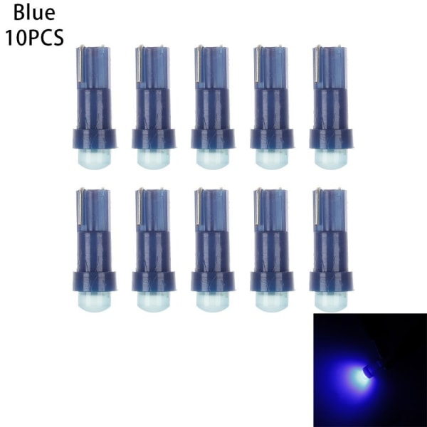 T5 LED-lys Dashbordlys BLÅTT 10STK 10STK Blå- Perfet Blue 10Pcs-10Pcs