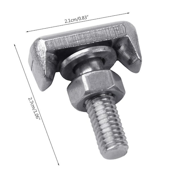 T-bolt Batteriklemme Terminal T Bolt Bilbatterikabel Forlengelse T Bolt Metall-Perfet