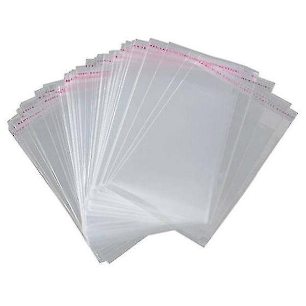 100 st A3 Förpackningsväskor 45x32cm Transparent Återförslutningsbara Plastpåsar med Självhäftande Förslutning - Perfekt
