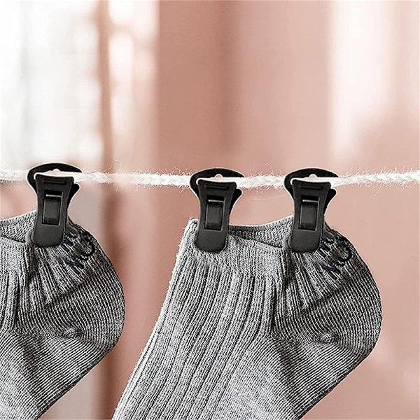 20/40STK Sokkeklemmeholder Sokkevaskelås Multifunksjonell C - Perfet 40PCS