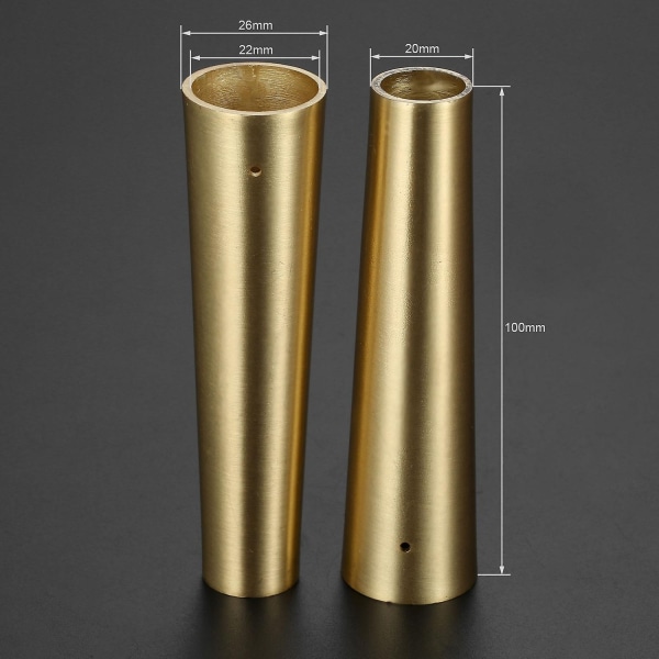 1 st Cover Fot Solid Kopparspets Solid Mässing Bordsstol Cylinder Kon Cap Skydda Dekor Botten Säker Pad 20-42mm - Perfet 2