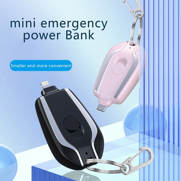 Mini Power Bank bærbar Power Bank nøkkelring Mini Power Bank - Perfet A4