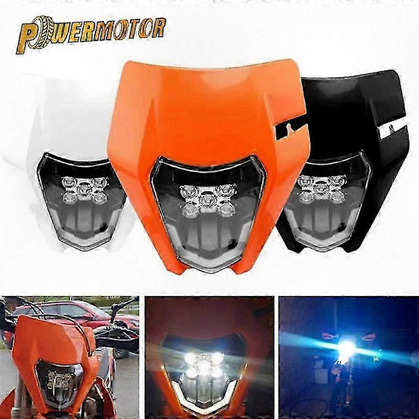 Universaali LED-ajovalolevy, yhteensopiva KTM EXC XC SX MX -maastopyörien, motocross-, supermoto- ja enduro-moottoripyörämallien kanssa 2007-2020 - Täydellinen HL101-5-2