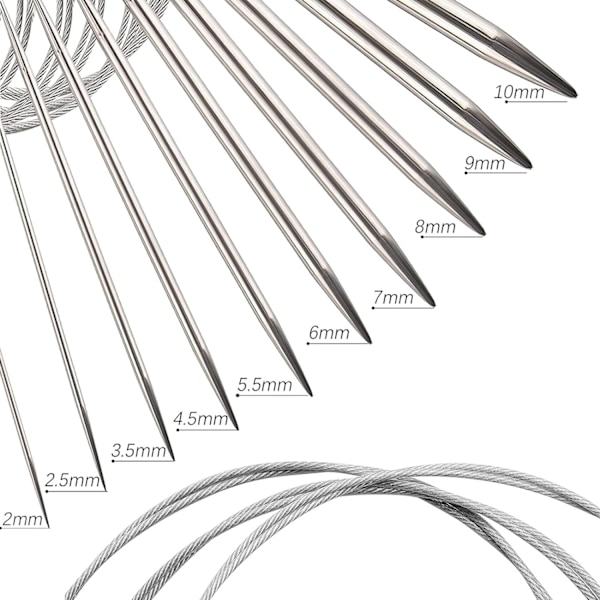10 runda stickor, stickor set - Perfet