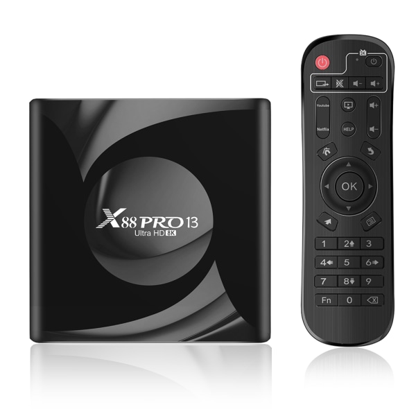 Androids 13 TV Box Wifi Medias Player Hjem til kontoret i soveværelset 2G 16G