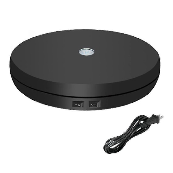 Smart laddningsbar justerbar hastighet elektrisk skivspelare 360 grader 110/220v-Perfet Black National standard 220V