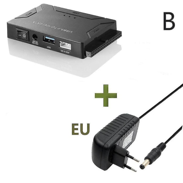 Zilkee Ultra Recovery Converter Usb3.0 til Sata/ide Harddisk Kabel Disk Adapter Eu Plug - Perfet