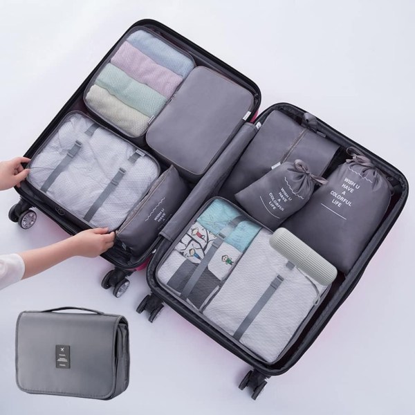 Pakkekuber til koffert 7 stk/ sett Reisepakkekuber- Perfet