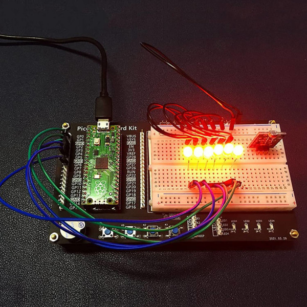 Raspberry Pi Pico Breakout Breadboard Test Circuit Board Bærbart Pico-modul til begyndere DIY Circuit - Perfet