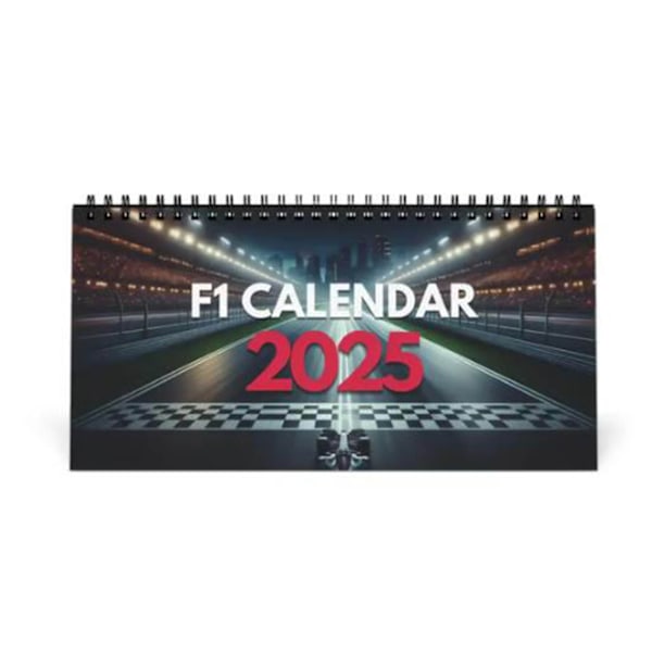 2025 Formel 1-Fans Skrivbords kalender 2025 Skrivbords kalender F1 Kalender 2025 Månader - Perfekt