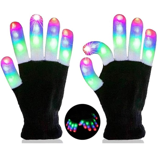 LED-hansker for barn Glødende hansker for barn - Utrolig fargerik Fl-Perfet