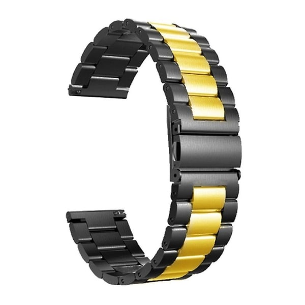 Dia Snap Buckle Three Beads Solid Stainless Steel Bracelet Smart Watch - Perfet