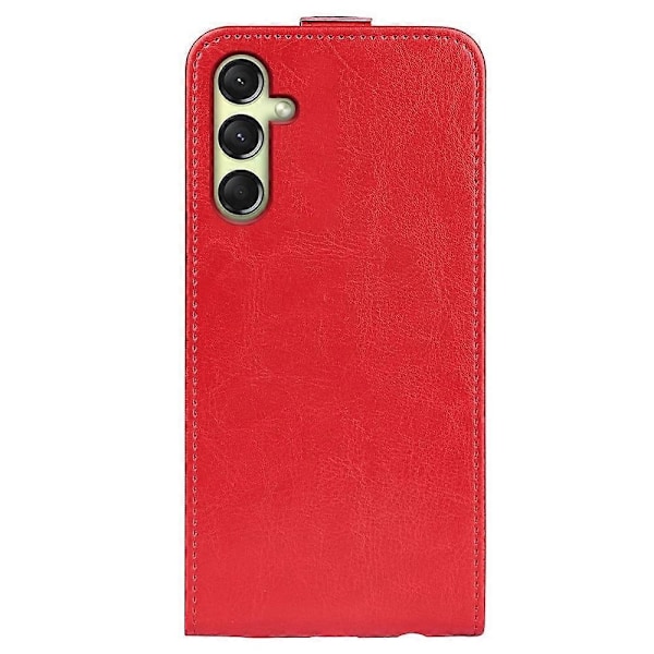 Kompatibel med R64 Textur Vertikal Flip Läder Telefonfodral-Perfet Red For Samsung Galaxy A16 5G