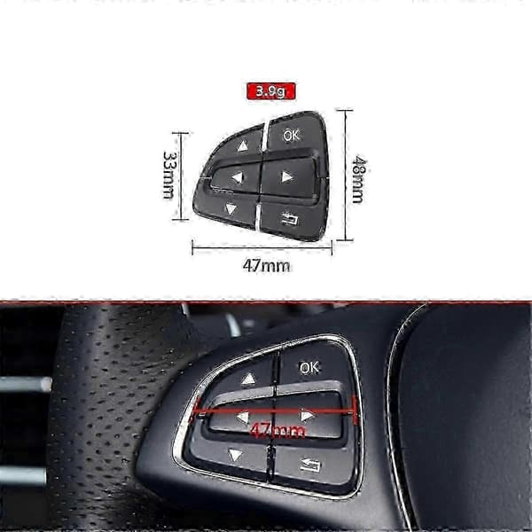 Multifunktionsrat Kontaktknapper Kompatible med AB GLA GLS W176 W246 W166-Perfet