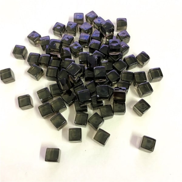 50 stk/ sett 8 mm klar kube fargerik krystall firkantet hjørne Transpa - Perfet Light Blue 50pcs
