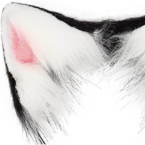 Cat Ears and Werewolf Animal Tail Cosplay Kostume - Perfet red 65cm