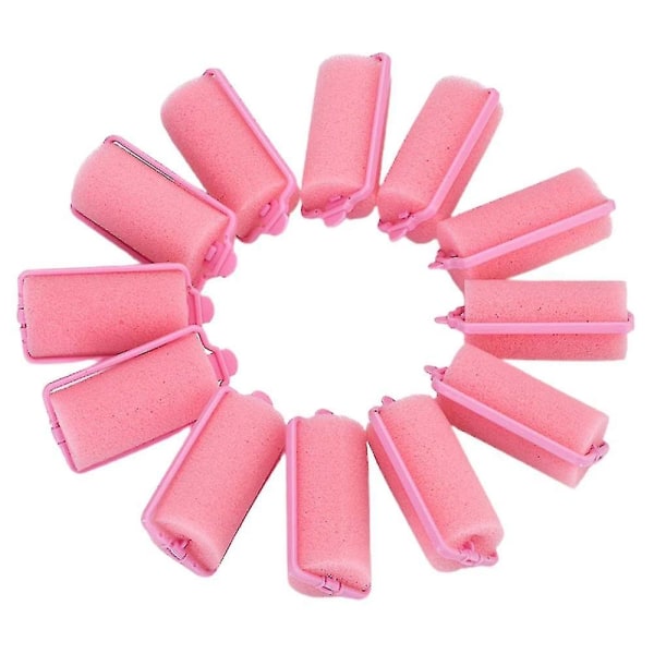 12 eller 24 st Sponge Hair Rollers Foam Styling Wave Curler - Perfet