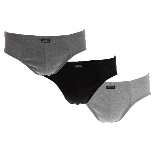 Tom Franksin miesten alushousut (pakkaus 3) musta/harmaa - täydelliset Black/Grey M