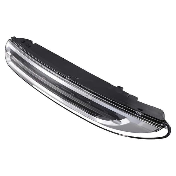 Bil Front LED Kjørelys Kompatibelt med Porsche Cayenne 958 11-14 Ekstra Frontlykt DRL Tåkelys-Perfekt BlackTransparent