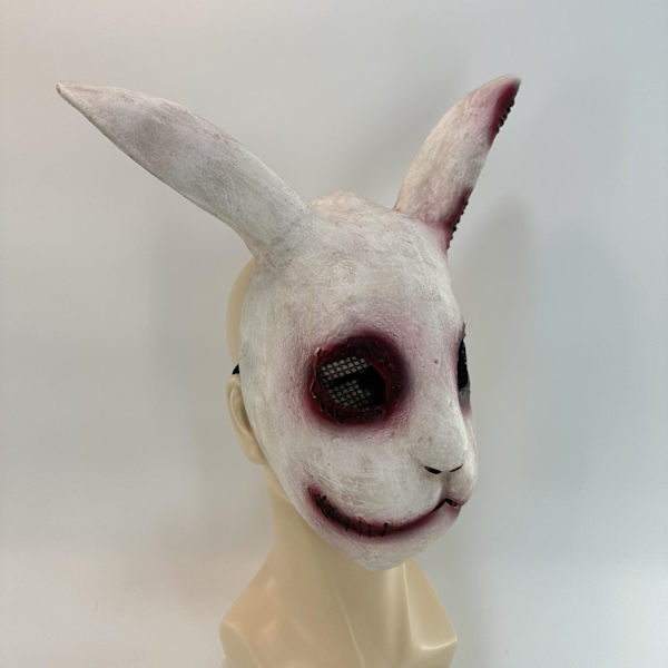 Hot sælgende Holiday Headset latex Mask Bloody Rabbit dress up Hal - Perfet