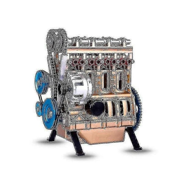 Højkvalitets Mini Inline Fire/Otte-Cylindret Motor Model Kit legetøj til Voksne - Perfekt four-cylinder
