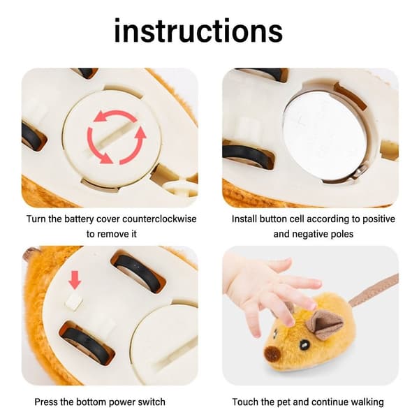 Smart Mouse Kattelegetøj Interaktivt Kattelegetøj 02 02 2