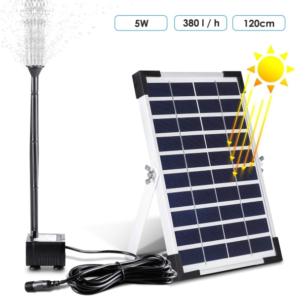 Vattenpump solar pump sol damm pump trädgård - Perfet