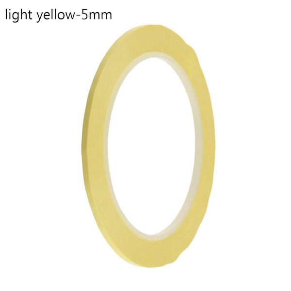 1 stk Desktop Positioneringstape Markeringstape LYSGUL 5MM lys gul-Perfet light yellow 5mm