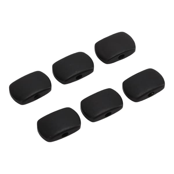 6 Sett Gitar Stemmeskruer Knapper Ebenholt Metall Stemmemaskin Hodeknapp for Elektriske Gitarer - Perfekt Rectangle Large