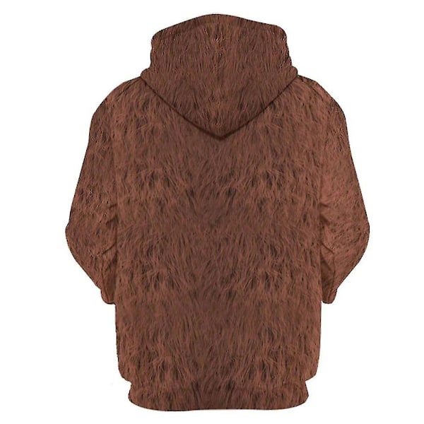 Mario Luigi Peach Bowser Donkey Kong Kostym Vuxen Unisex Hoodie Tröja Super Bros. Film Huvtröja Cosplay Kostym-Perfekt Donkey Kong M