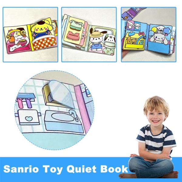 Diy Quiet Book Sanrio Doudou Book Educational Kuromi Kotitekoinen Bo - Perfet A one-size
