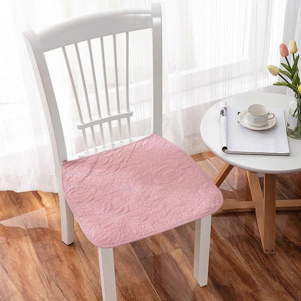 Seasons Universal Kontorputer Sklisikre Rene Bomulls Tynne Stolputer Spisestolputer Datamaskin Seteputer Maskinvaskbare - Perfekt Pink