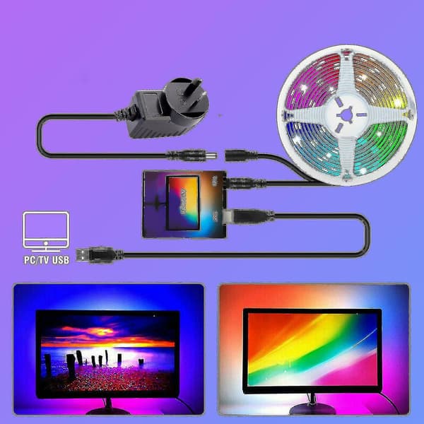 Ambilight USB LED-strip Dator PC Dream Screen Bakgrundsbelysning (Storlek: 5m) - Perfet
