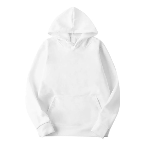 Hettegenser i bomull for kvinner - Perfekt White L