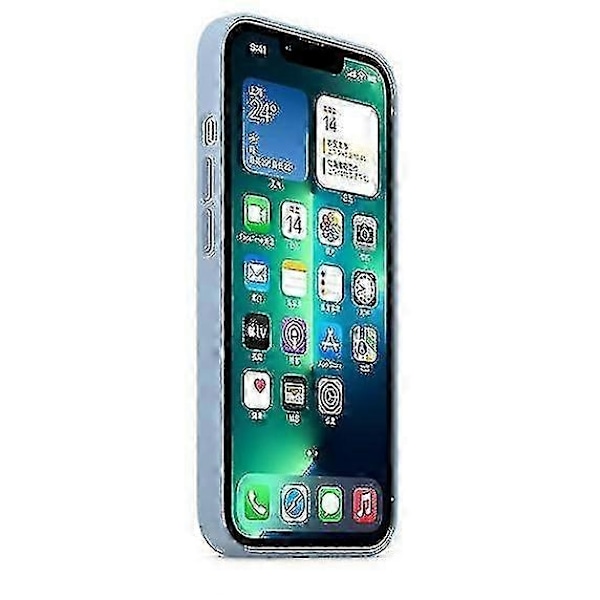 Silikonetui Kompatibelt med iPhone 13 Pro Max - Forbedret Beskyttelse med MagSafe-kompatibilitet - Perfekt Blue Fog