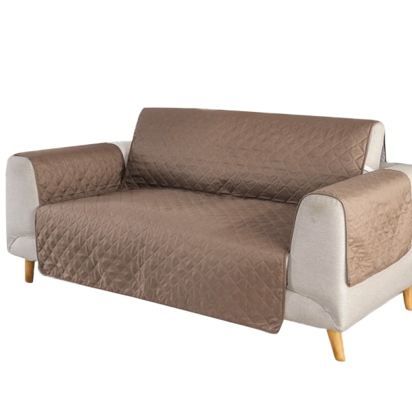 Quiltad Vattentät Soff Slip Cover Anti Slip Pet Möbel Soffa - Perfet Coffee color 167*190cm