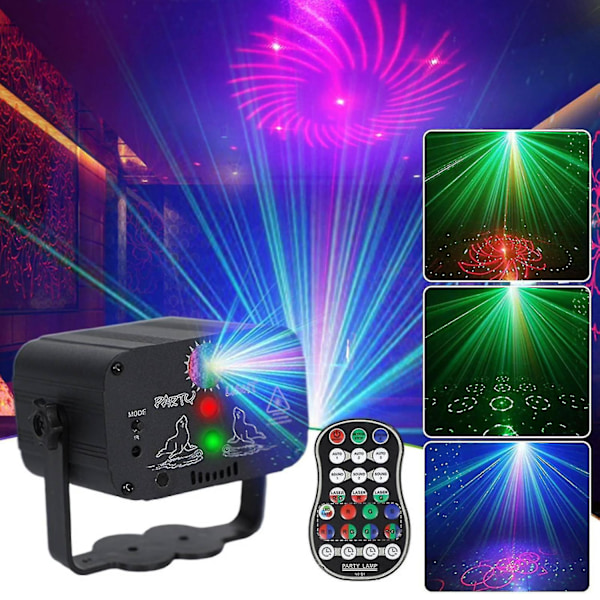 480 Mönster Laserprojektor Scenbelysning LED RGB DJ Disco KTV Prestanda Partybelysning - Xin