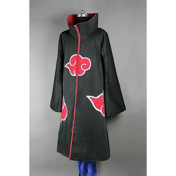 Naruto Akatsuki Tobi Uchiha Obito Robe Kappa + Resin Mask Cosplay Kostym - Perfekt XL